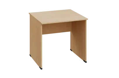 EPL 18 - 8 stůl kancelářský, dřevěná podnož, deska 18 mm, široký 800 mm, bříza světlá